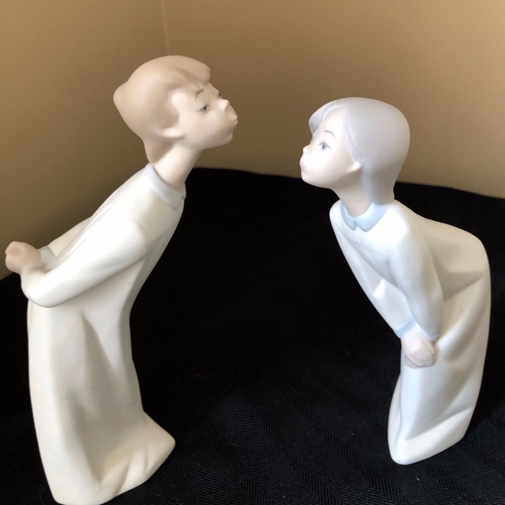 Lladro Girl & Boy Figures